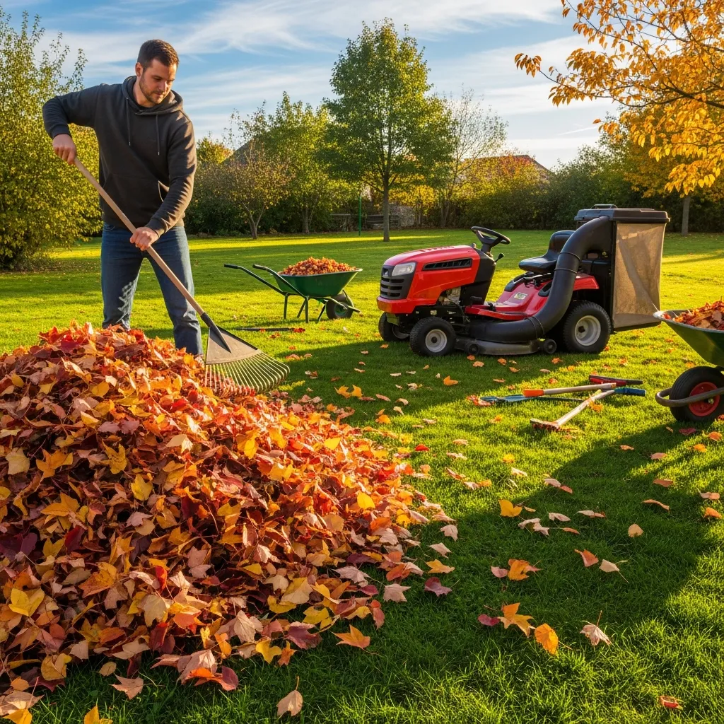 Efterår græsplæne vedligeholdelse